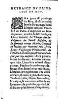 1604 - Jean Le Bouc - Trésor des indulgences du Saint Rosaire - BM Lyon