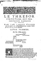 1616 - Étienne Gamonet - Grand trésor ou dispensaire - BSB Munich