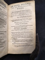 1609 - Théodore Reinsart - Trésor des fleurs du bien dire - Anvers Musée Plantin-Moretus