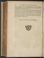 1608 - Nicolas Du Fossé - Trésor politique - BnF Tolbiac