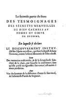 1581c. - Christophe Plantin - Le Livre des témoignages du Trésor caché au champ - Amsterdam