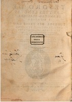 1609 - Philippe Albert et Alexandre Pernet - Trésor des trois langues française, italienne et espagnole (Première partie) - BSB Munich