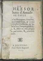 1559 - Pierre Regnard - Trésor des Amadis - Det KLG Copenhague