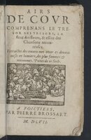 1607 - Pierre Brossart - Trésor des trésors - BnF