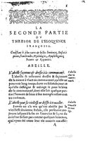 1610 - Louis Coste - Trésor de l’éloquence française (Seconde partie) - BM Lyon
