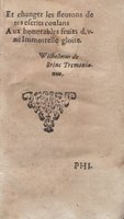 1612 - Dominicus Custos - Trésor des proverbes français  - Bibliopol-Olomuc