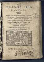 1590 - Benoît Rigaud - Trésor des pauvres - Mucem