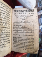 1575 - Jean d’Ogerolles et Benoît Rigaud - Trésor de pratique pour les juges - BM Grenoble
