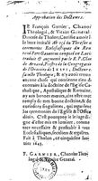 1651 - Jean Guillermet - Abrégé du trésor des cérémonies ecclésiastiques - BM Lyon