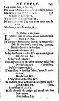 1606 - Théodore Reinsart - Trésor des chansons amoureuses recueillies des plus excellents airs de cour - Livre I - NK ČR Prague