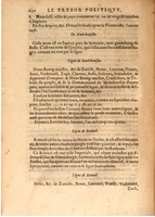 1608 - Nicolas Du Fossé - Trésor politique - BSB Munich
