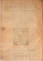 1607 - Marc Orry - Trésor des deux langues espagnole et française (Seconde partie) - BSB Munich