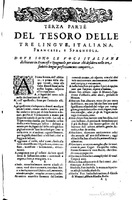 1617 - Samuel Crespin - Trésor des trois langues espagnole, française et italienne (3 parties) - Ohio