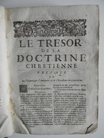 1595 - Guillaume Machuel - Trésor de la doctrine chrétienne - Verneuil-sur-Avre