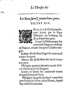 1633 - Jean Corrozet - Trésor des histoires de France - BM Lyon