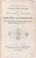 1634 - Zacharie Roman - Les Tables perpétuelles - BnF Arsenal
