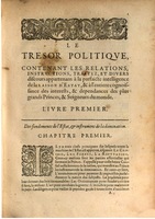 1611 - Pierre Chevalier - Trésor politique - BSB Munich