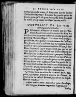 1574 - Benoît Rigaud - Trésor des vies de Plutarque - Avignon
