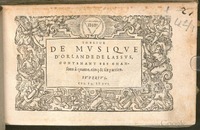 1576 - [Pierre de Saint-André] - Trésor de musique d’Orlande de Lassus Superius - BSB Munich