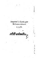 1558 - Nicolas Perrineau et Jean Temporal - Trésor de vertu - BM Lyon