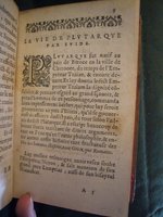 1597 - Claude Morillon et Benoît Rigaud  - Trésor des vies de Plutarque - BnF Arsenal
