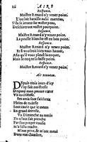 1606 - Théodore Reinsart - Trésor des chansons amoureuses recueillies des plus excellents airs de cour - Livre I - NK ČR Prague