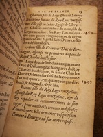 1604 - Galiot Corrozet - Trésor des histoires de France - BNC Florence