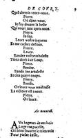 1606 - Théodore Reinsart - Trésor des chansons amoureuses recueillies des plus excellents airs de cour - Livre I - NK ČR Prague