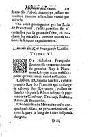 1630 - Jean Corrozet - Trésor des histoires de France - BM Lyon