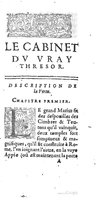 1615 - François Le Fèvre - Cabinet du vrai trésor - BCU Lausanne