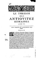 1650 - Denis Thierry - Trésor des antiquités romaines - BM Lyon