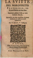 1611 - Théodore Reinsart - La Suitte des marguerites françoises, ou second thresor du bien dire - BSB Munich