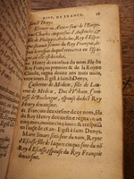 1604 - Galiot Corrozet - Trésor des histoires de France - BNC Florence