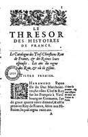 1614 - Jean Corrozet - Trésor des histoires de France - BM Lyon