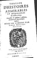 1610 - Paul Marceau - Trésor d’histoires admirables et mémorables - Princeton