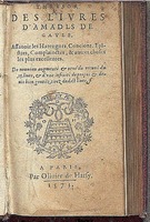1573 - Olivier de Harsy - Trésor des Amadis - Edimbourg