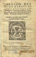 1567 - Vincent Normant et Jeanne Bruneau - Trésor des Amadis - BM Amiens