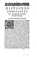 1610 - Paul Marceau - Trésor d’histoires admirables et mémorables - Princeton