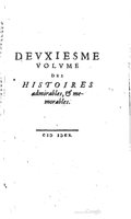 1610 - Paul Marceau - Trésor d’histoires admirables et mémorables - BSB Munich