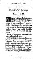 1604 - Galiot Corrozet - Trésor des histoires de France - BNC Florence