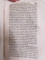 1578 - Jean Poupy - Trésor des morales de Plutarque - Vitré