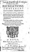 1627 - Jean Delamare - Trésor des récréations - BSB Munich
