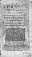 1654 - Antoine Jullieron - Trésor inestimable de Saint-Joseph - BM Lyon