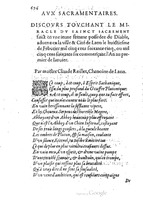 1578 - Nicolas Chesneau - Trésor et entière histoire de la triomphante victoire du corps de Dieu sur l’esprit malin - British Library