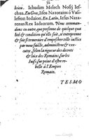 1581 - Jean Stratius - Trésor de Ponce Pilate - BM Lyon