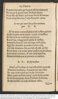 1554 - Étienne Groulleau - Trésor des joyeuses inventions du parangon de poésies - Harvard University