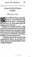 1604 - Galiot Corrozet - Trésor des histoires de France - BNC Florence