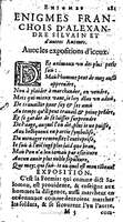 1611 - Raphaël du Petit Val - Trésor des récréations - Anvers Musée Plantin-Moretus