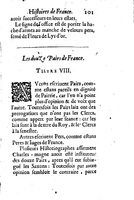 1633 - Jean Corrozet - Trésor des histoires de France - BM Lyon