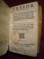 1581 - Nicolas Bonfons - Trésor de vertu - BnF